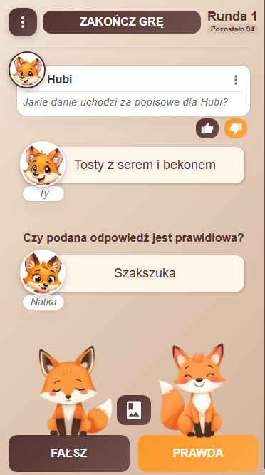 Ekran rozgrywki we dwoje w Fox Tales